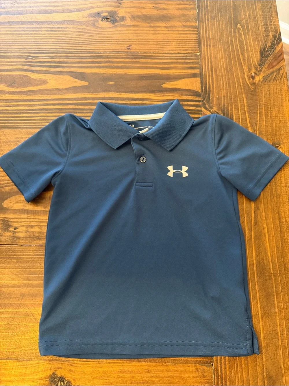 Under Armour Navy Blue Boys' Polo with Logo